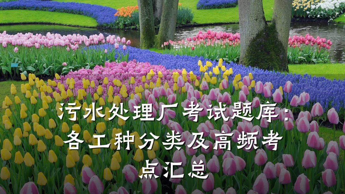 污水处理厂考试题库:各工种分类及高频考点汇总
