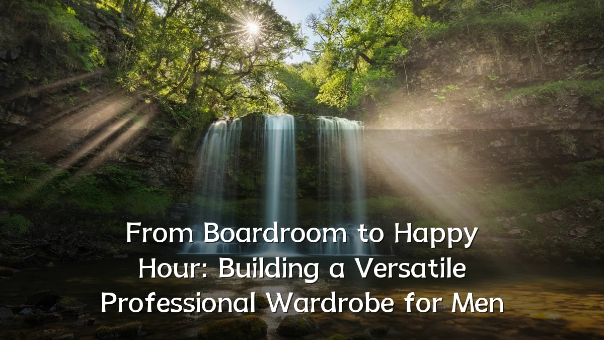 From Boardroom to Happy Hour: Building a Versatile Professional Wardrobe for Men