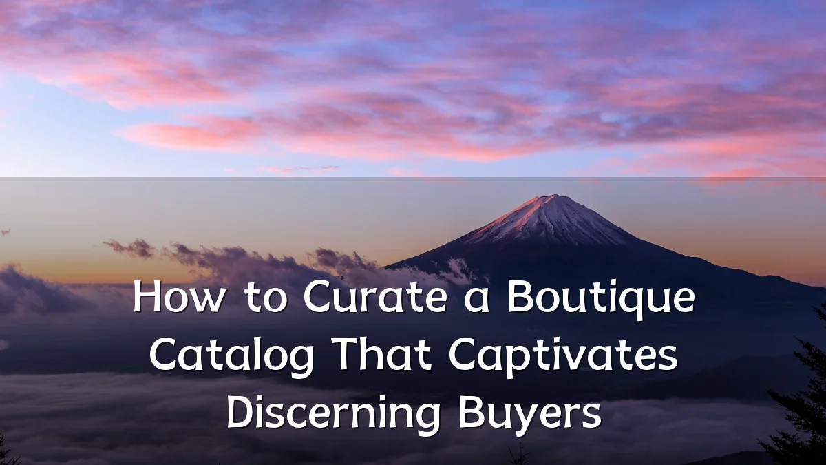 How to Curate a Boutique Catalog That Captivates Discerning Buyers
