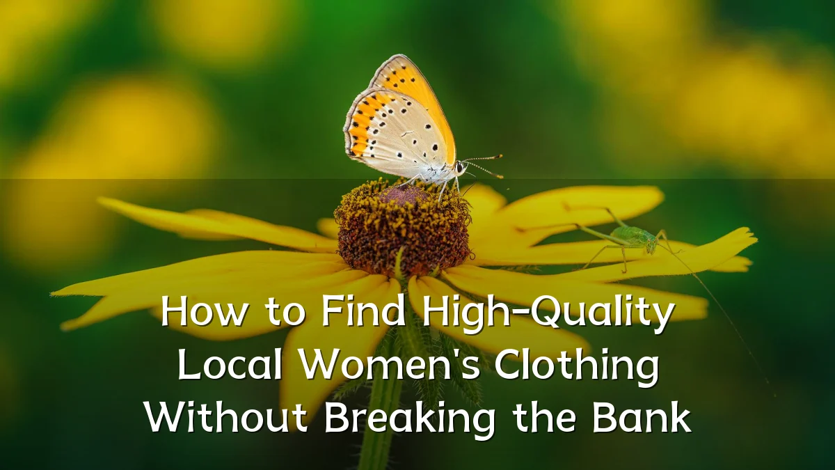 How to Find High-Quality Local Women's Clothing Without Breaking the Bank
