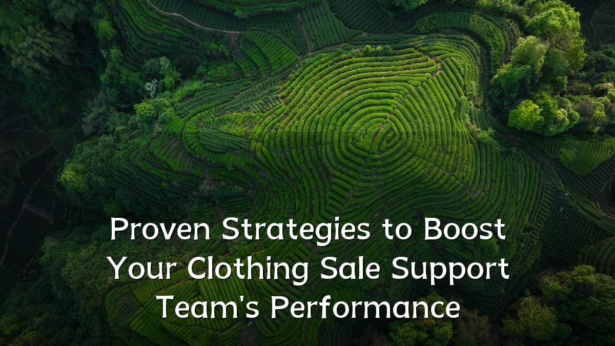 Proven Strategies to Boost Your Clothing Sale Support Team's Performance