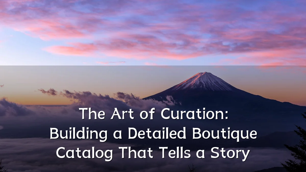 The Art of Curation: Building a Detailed Boutique Catalog That Tells a Story