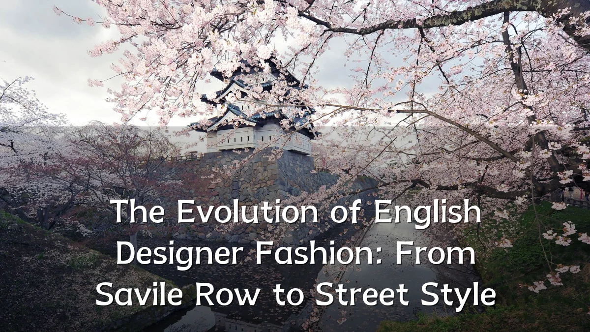 The Evolution of English Designer Fashion: From Savile Row to Street Style