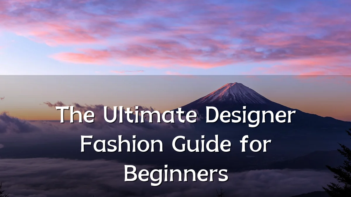 The Ultimate Designer Fashion Guide for Beginners