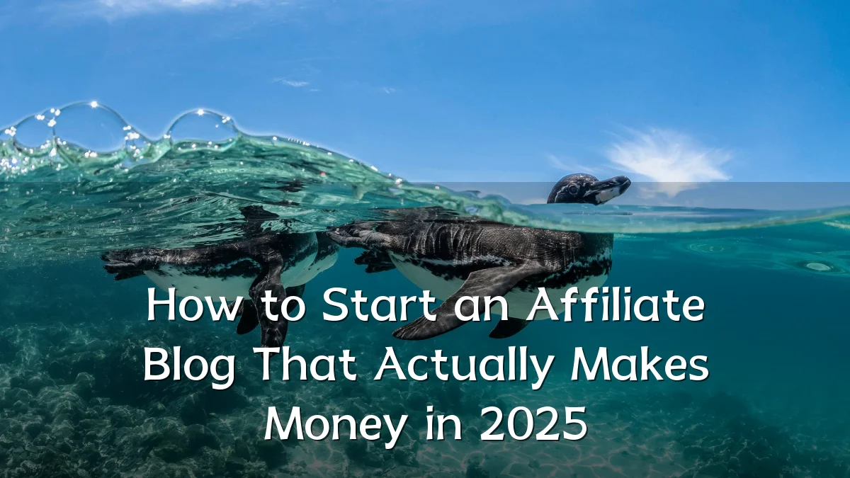How to Start an Affiliate Blog That Actually Makes Money in 2025